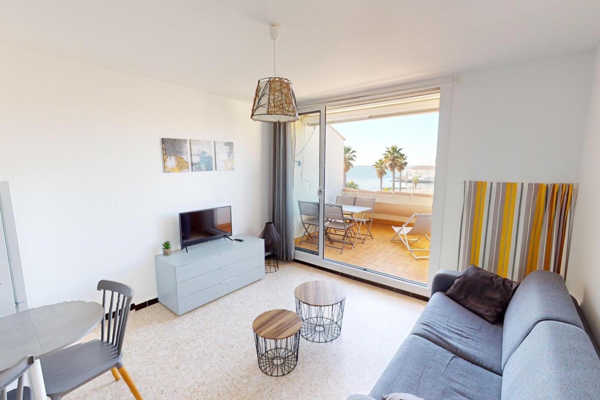 Appartement T2 Vue Plage Meze Proche Sete Eksteriør billede